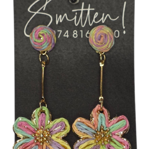 Floral drop earrings