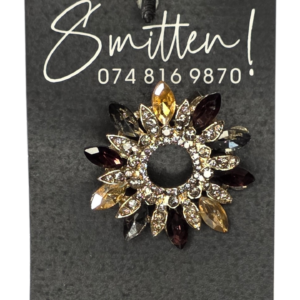  Starburst flower brooch