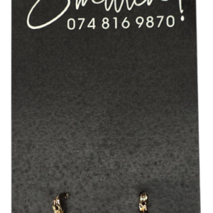 Alternative view of Textured Gold Teardrop Earrings different designs