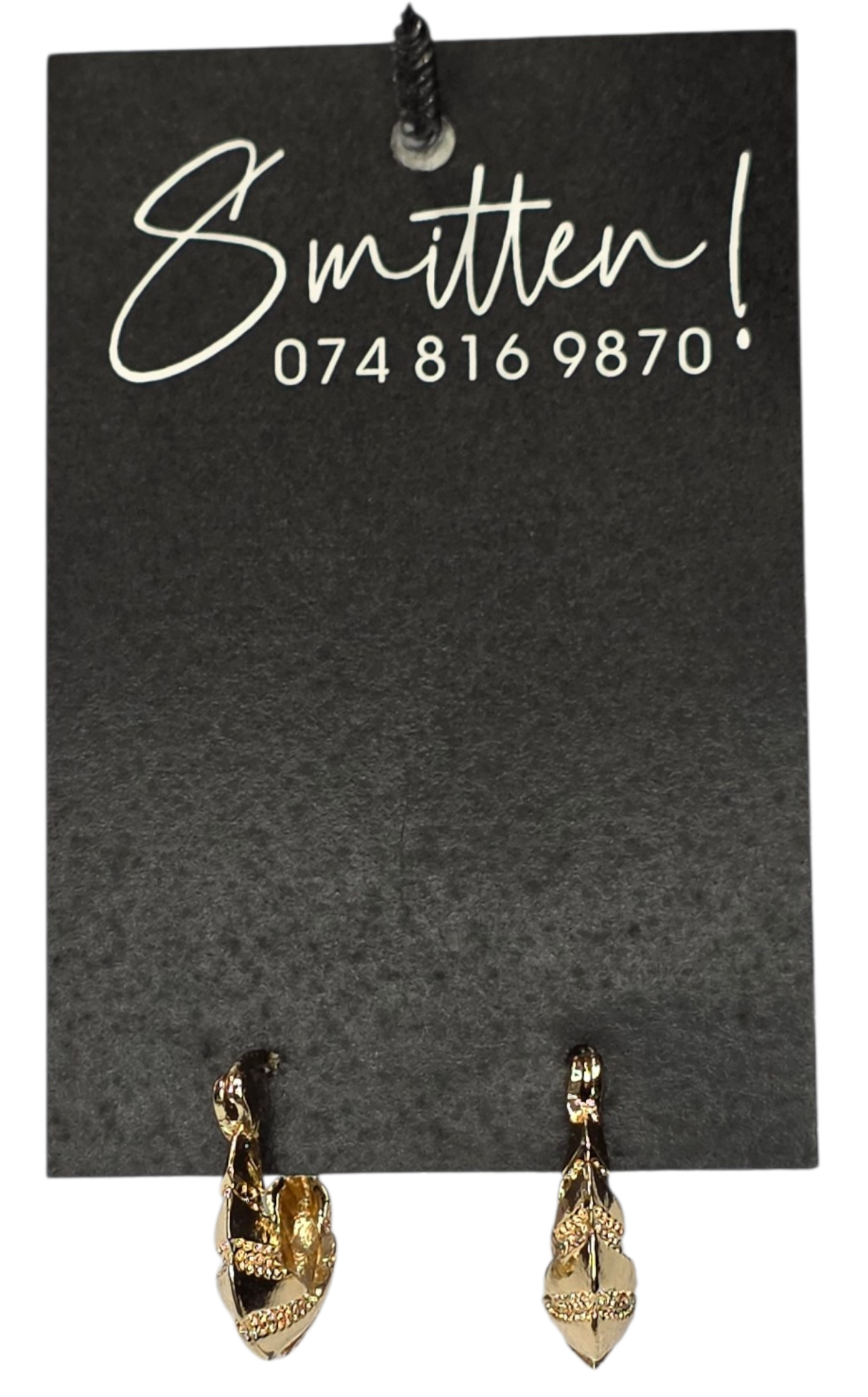 Textured Gold Teardrop Earrings different designs - Image 2