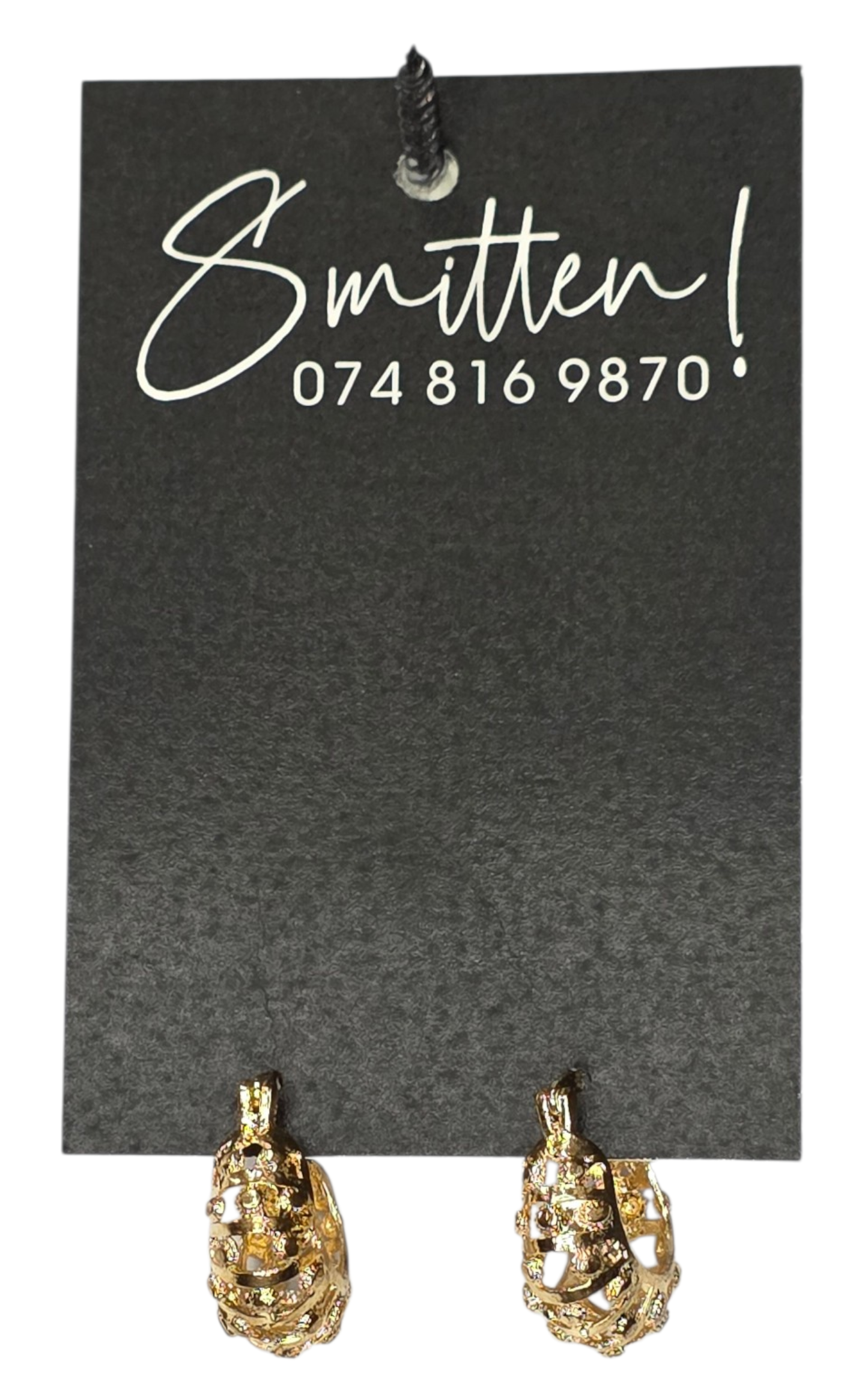 Textured Gold Teardrop Earrings different designs - Image 5