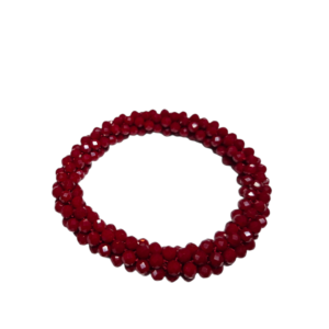 Alternative view of  Faceted crystal bead bracelet