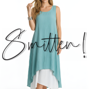 Sleeveless Double-layered dress Green