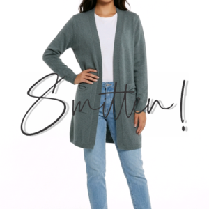 Open-front cardigan - Grey