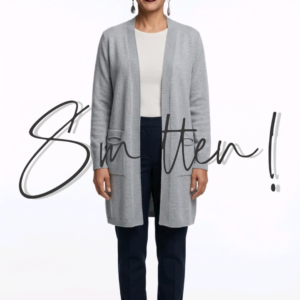 Open-front cardigan - Light Grey