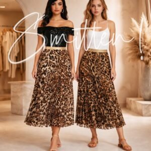 Alternative view of Leopard-print maxi skirt Coffee