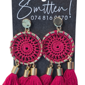 Bohemian-style Dreamcatcher Tassel Earrings