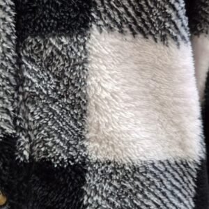 Alternative view of Buffalo Plaid fleece Jacket - Black