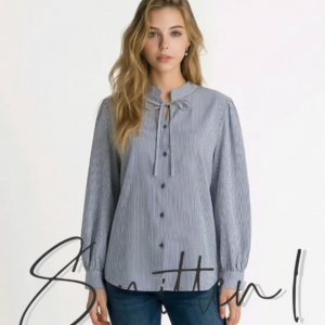 Striped Blouse Blue