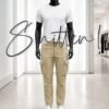 Slim-Fit Cargo pants - BEIGE