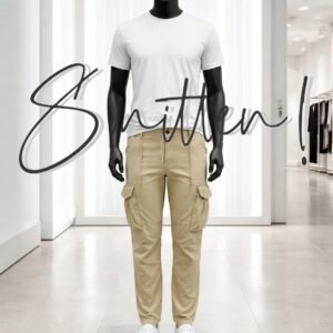 Slim-Fit Cargo pants - BEIGE