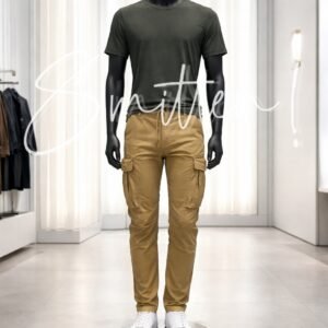 Slim-Fit Cargo pants - KHAKI