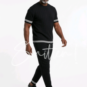  Gran Sasso Polo Structured T-Shirt - BLACK