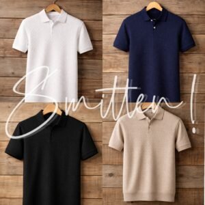 Alternative view of Textured Knit Polo shirt - Beige