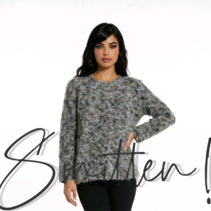 Fuzzy knit Jersey - Leopard print