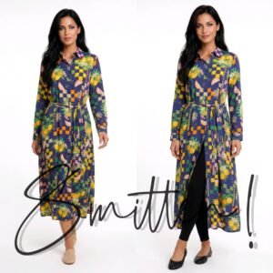Long-sleeved shirt dress