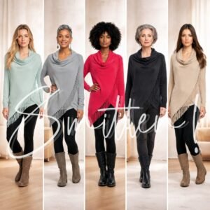 Fringe wrap cardigan (Poncho)