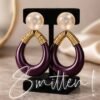 Large Gold like Studs Earrings