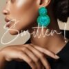 Paper Flower Statement Earrings 