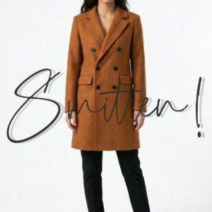 Stylish Ladies Overcoat - Rust