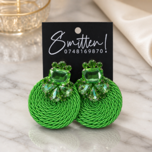 Vibrant statement earrings