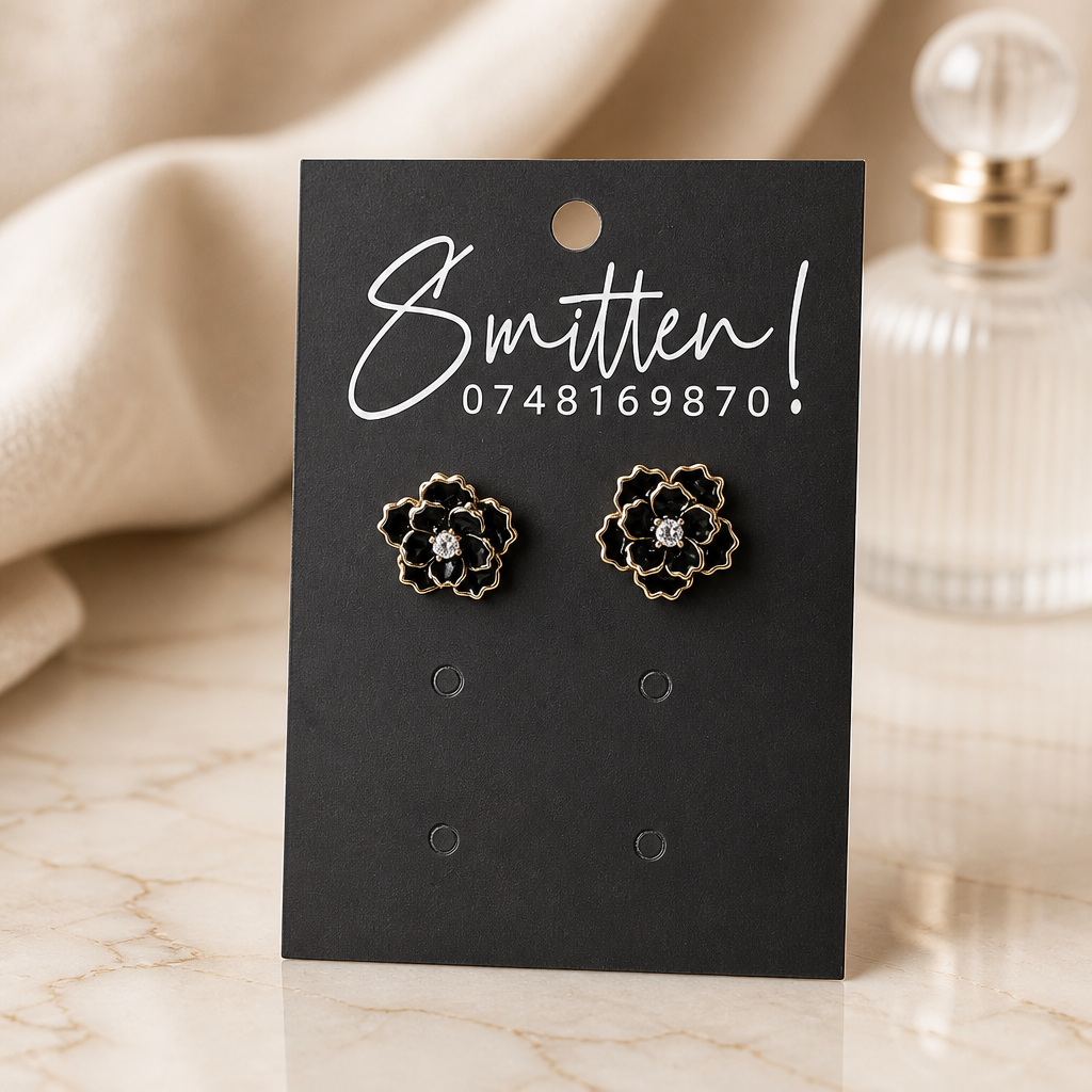 Elegant Floral Stud Earrings