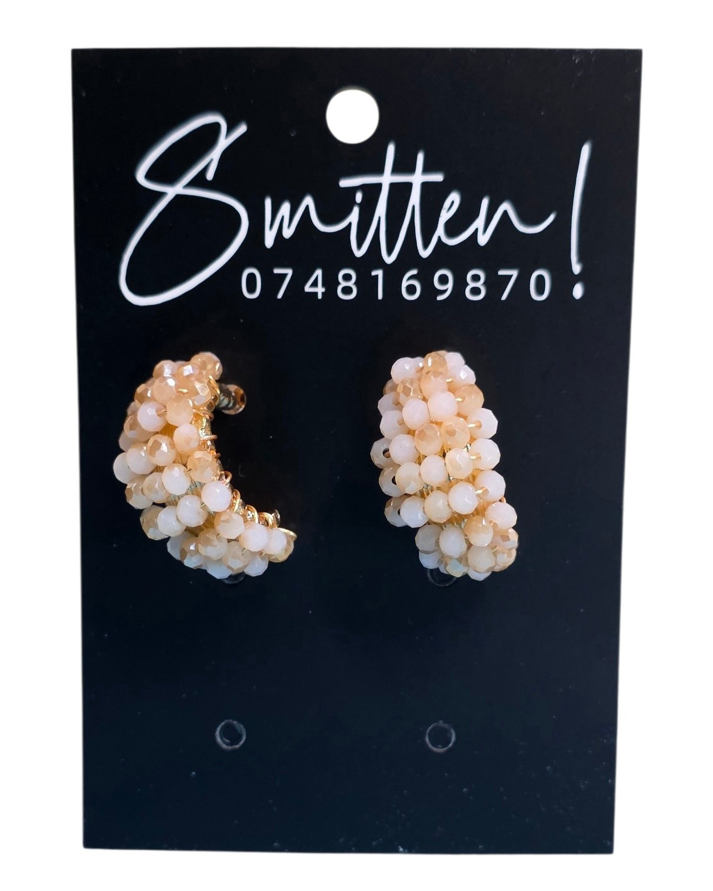Hand-Wrapped Crystal Cluster earrings - Image 6