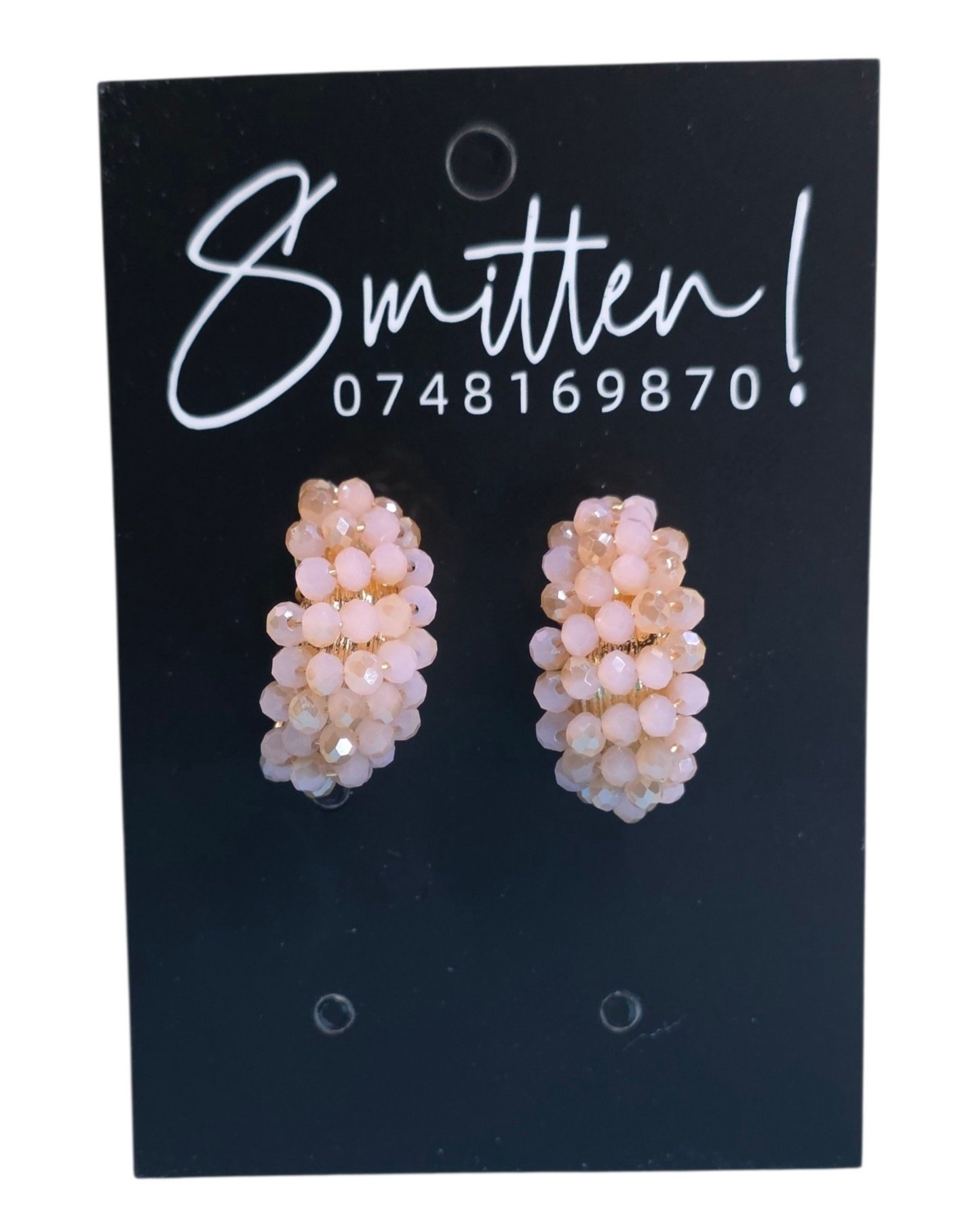 Hand-Wrapped Crystal Cluster earrings - Image 4