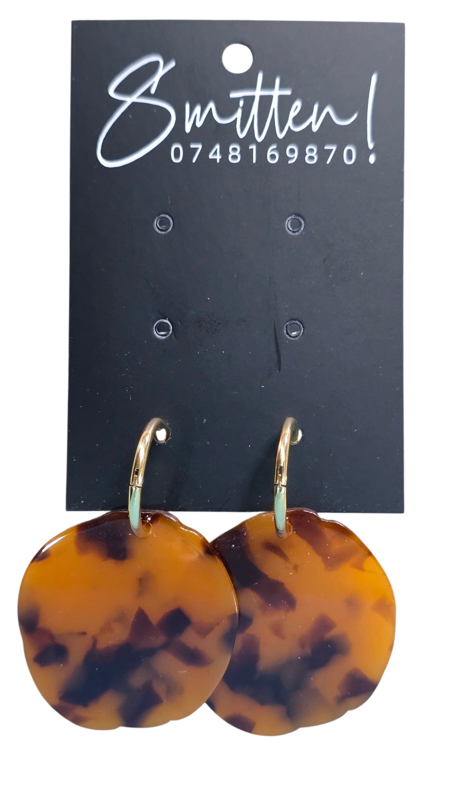 Molded Acrylic Disc Earings - Image 2