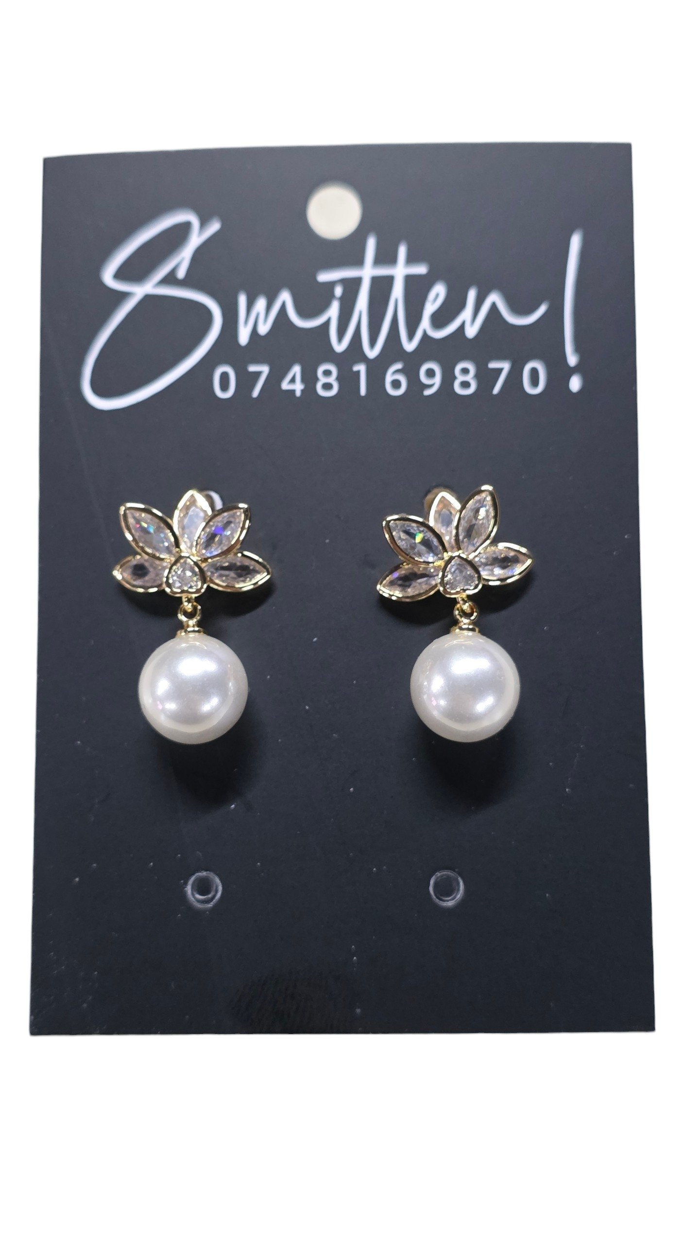 Gold-toned drop earrings