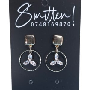 Gold-plated Geometric drop earrings