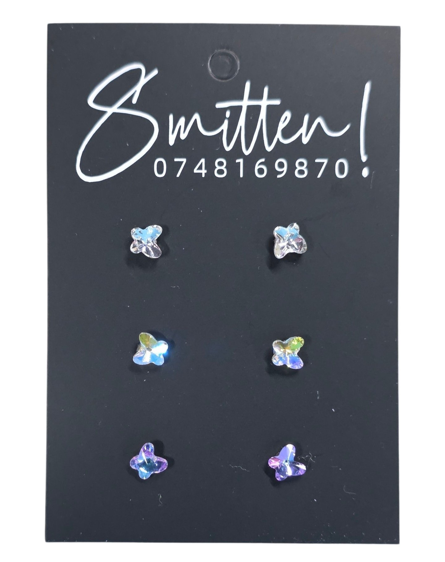 Butterfly stud Earrings - Image 2