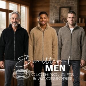 Alternative view of Men's fleece zip-up jacket - Black
