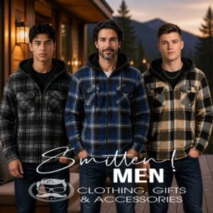Alternative view of Men's Hooded, Fleece-lined Plaid Flannel Jacket BROWN