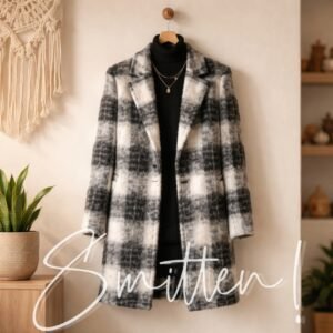 Alternative view of Brushed Wool-blend Overcoat