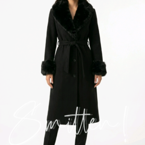 Longline Black Winter Coat