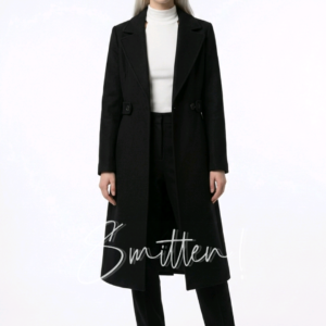  Tailored Longline Coat - Black