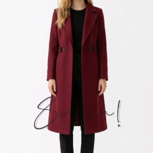  Tailored Longline Coat - Candy Red