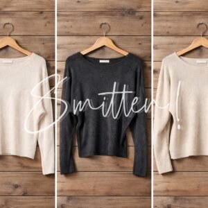 Cream/ Black/ Beige-colored Lounge Sweaters