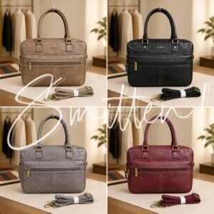Cotton Road Leather-Look Laptop Bag