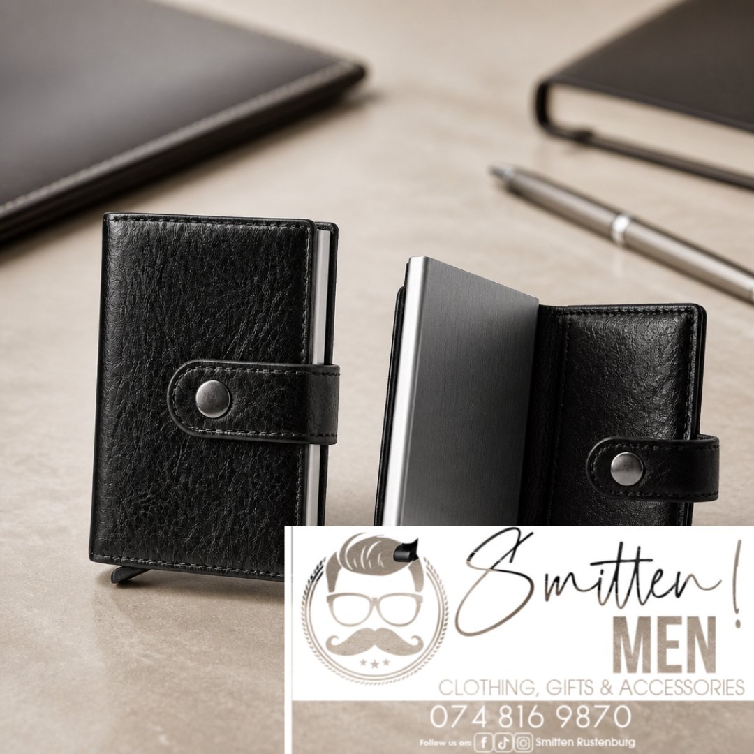Black PU Leather Card holder - Image 3