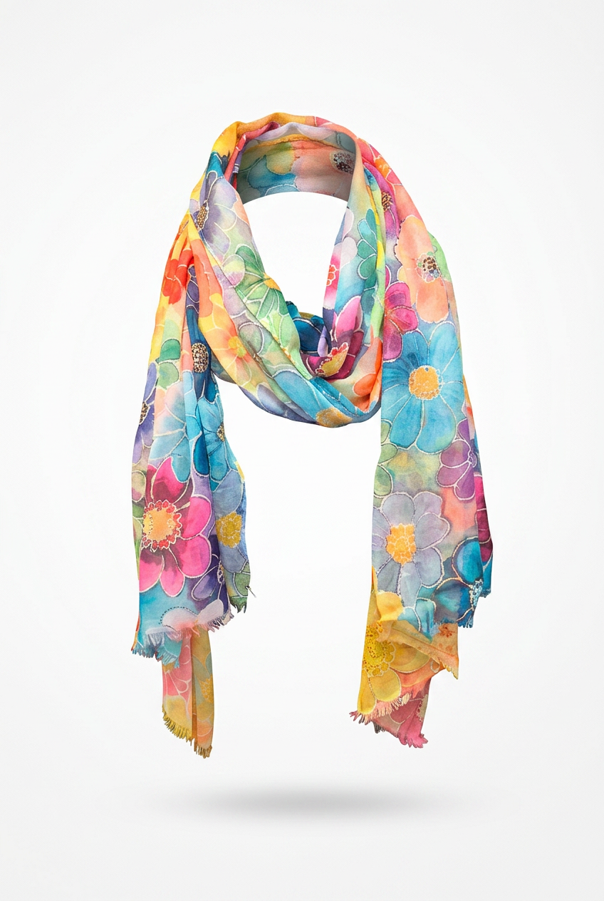 Patterned, Colorful Scarves - Image 6