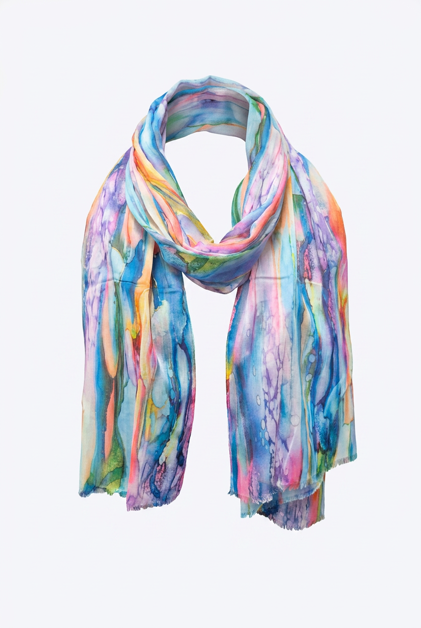 Patterned, Colorful Scarves - Image 17