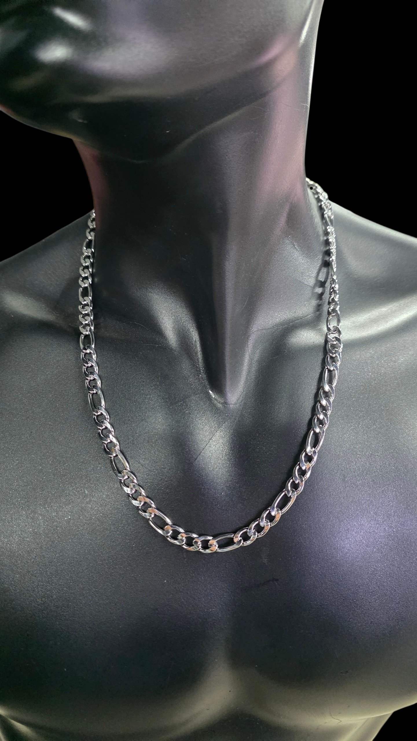Stainless Steel Figaro link Chain 8mm