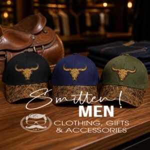Abstract Bull Skull Cap