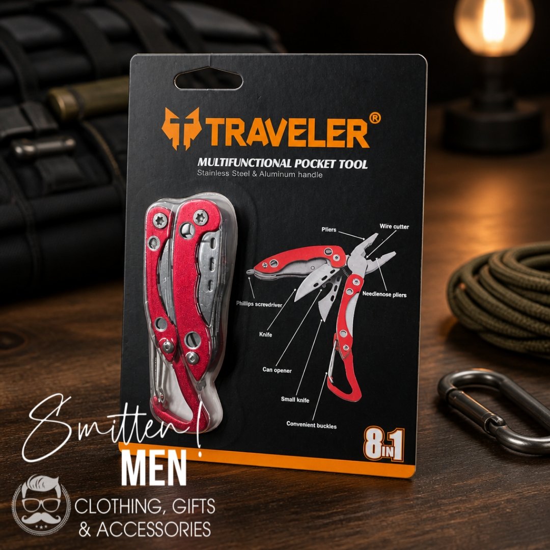 Traveler 8-in-1 Multifunctional Pocket Tool