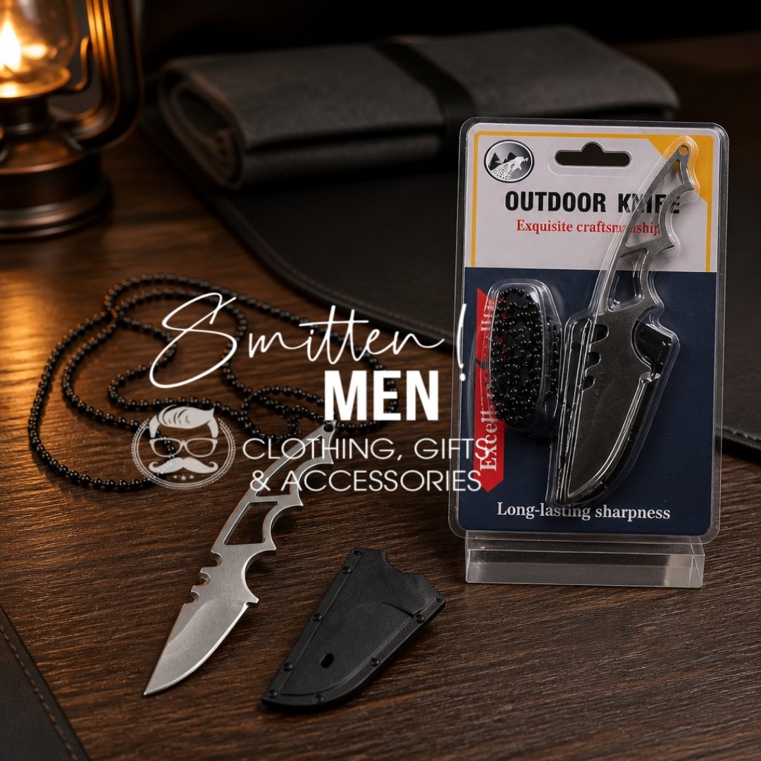Tactical outdoor neck knife