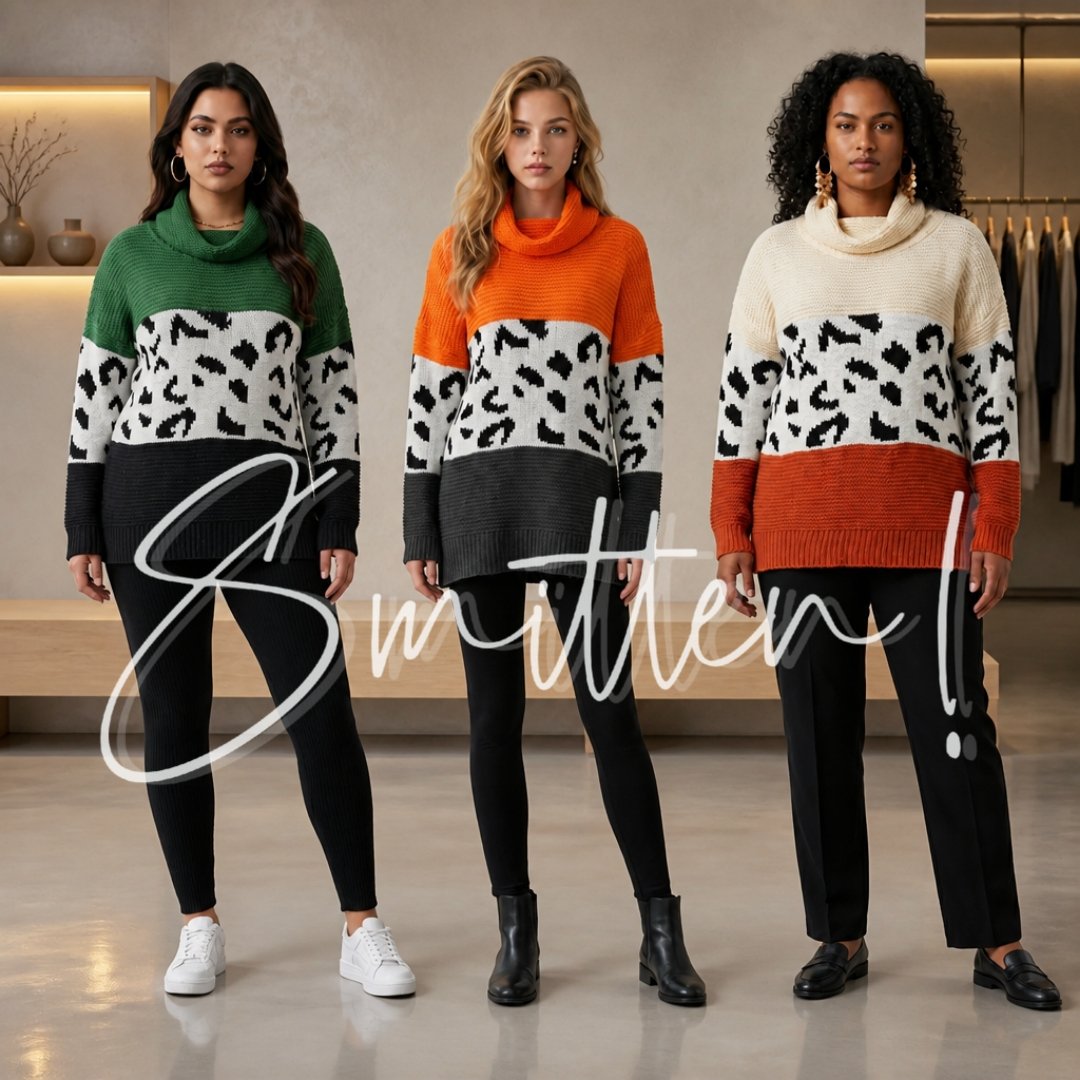 Color-block Sweater - Beige - Image 2
