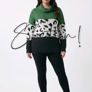 Color-block Sweater - Green