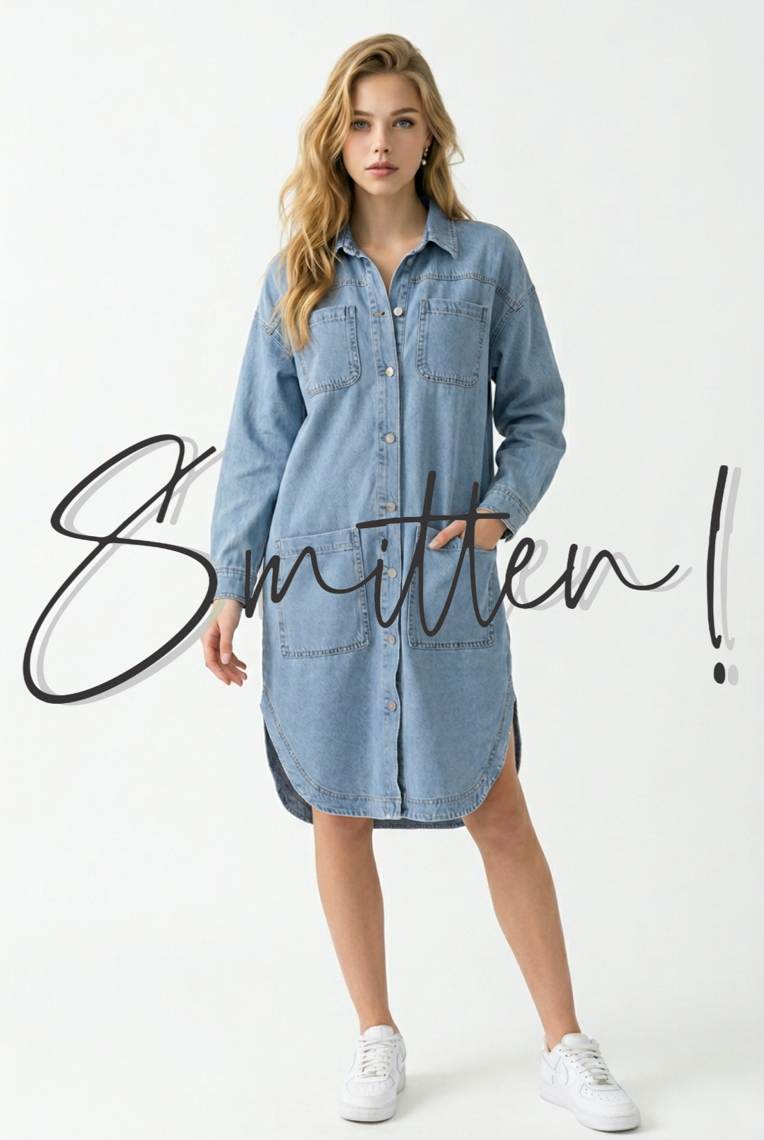 Light-wash Denim Shirt / Dress